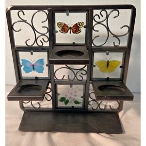 Partylite Butterfly Metal Candle Holder Wall Decor Tea Light Display